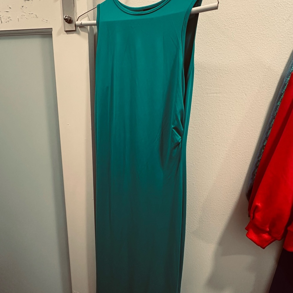 Teal Sleeveless Dress